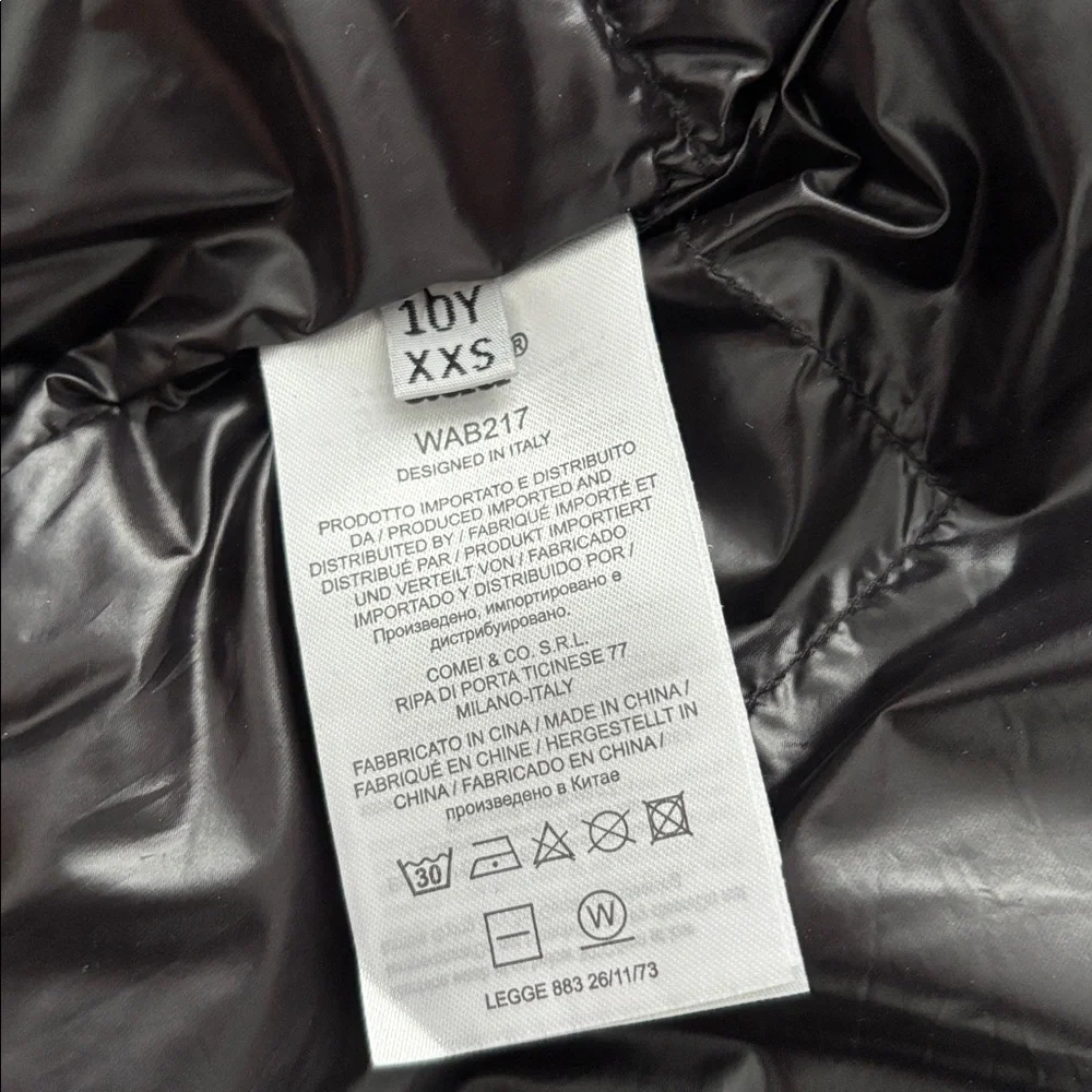 ADD down coat size 10 years